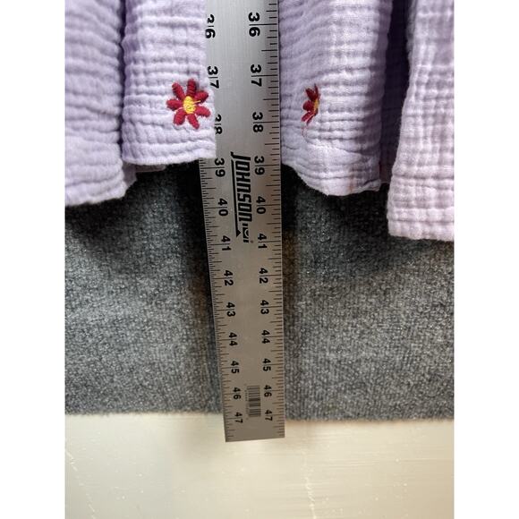 Women's Boho Dahlia Floral Embroidered Maxi Dress Pearl Island Color Size Large - Picture 4 of 10